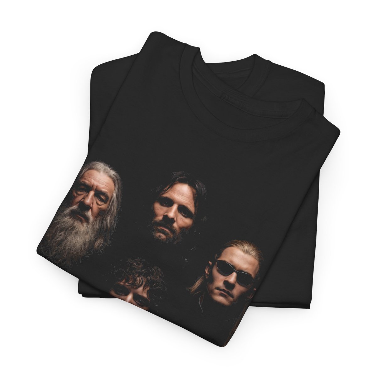 Alternative view of Lord Of The Rings Shirt Vintage Tee Movie Graphic Lotr Unisex T-shirt Casual Round Neck Cotton Fabric Fitted Gym Clothes