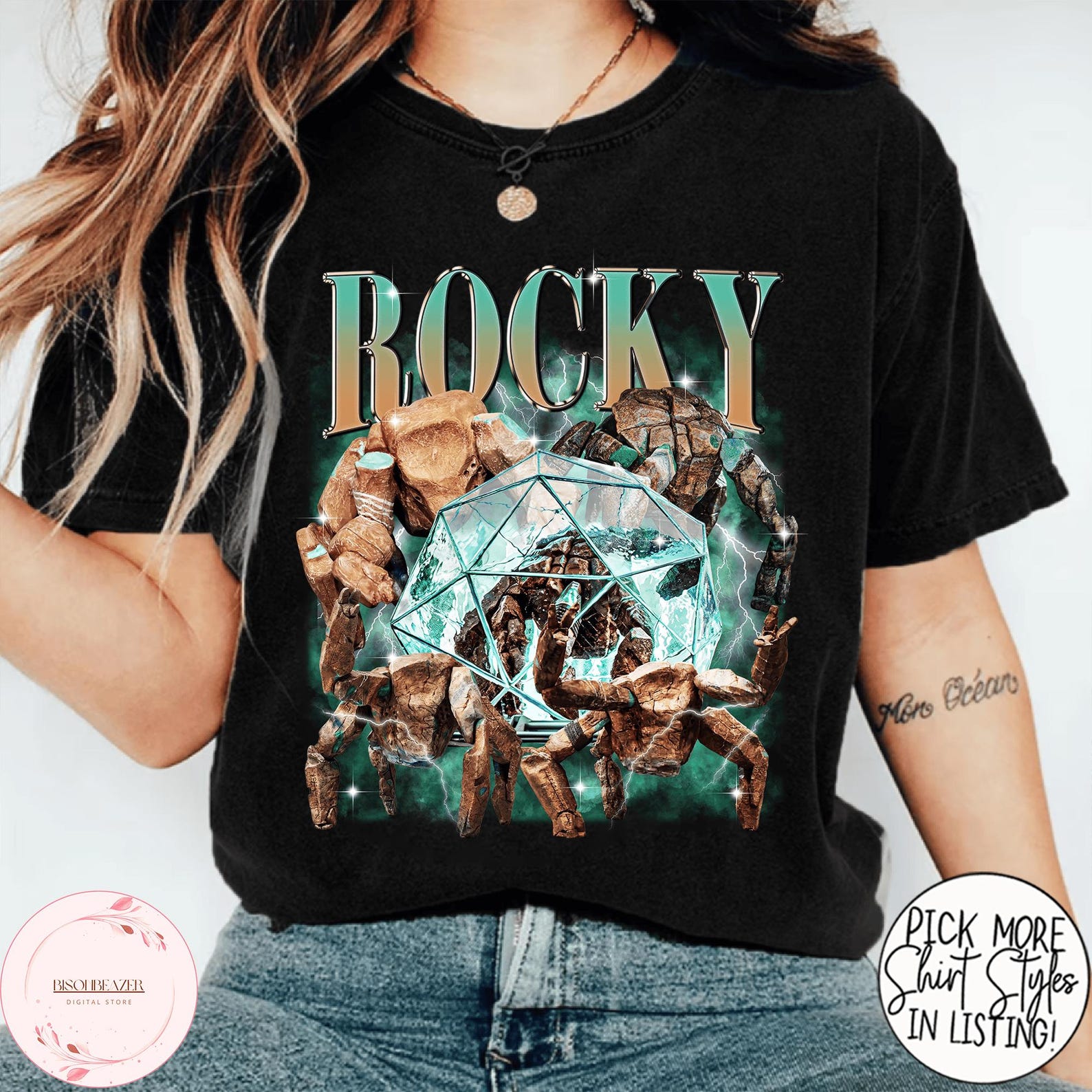 Rocky Project Hail Mary Movie Vintage Bootleg 90s Shirt, Sci-fi Space Novel Fan Tee, Funny Nerd Book Lover Graphic T-shirt - Image 4