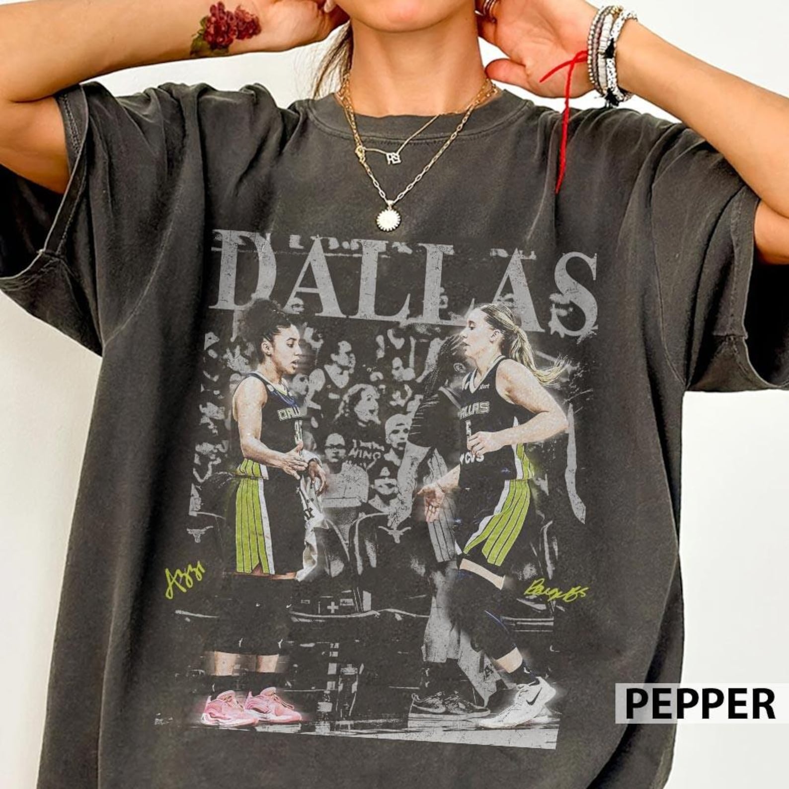 Azzi Fudd Paige Women Dallas Basketball Shirt 1