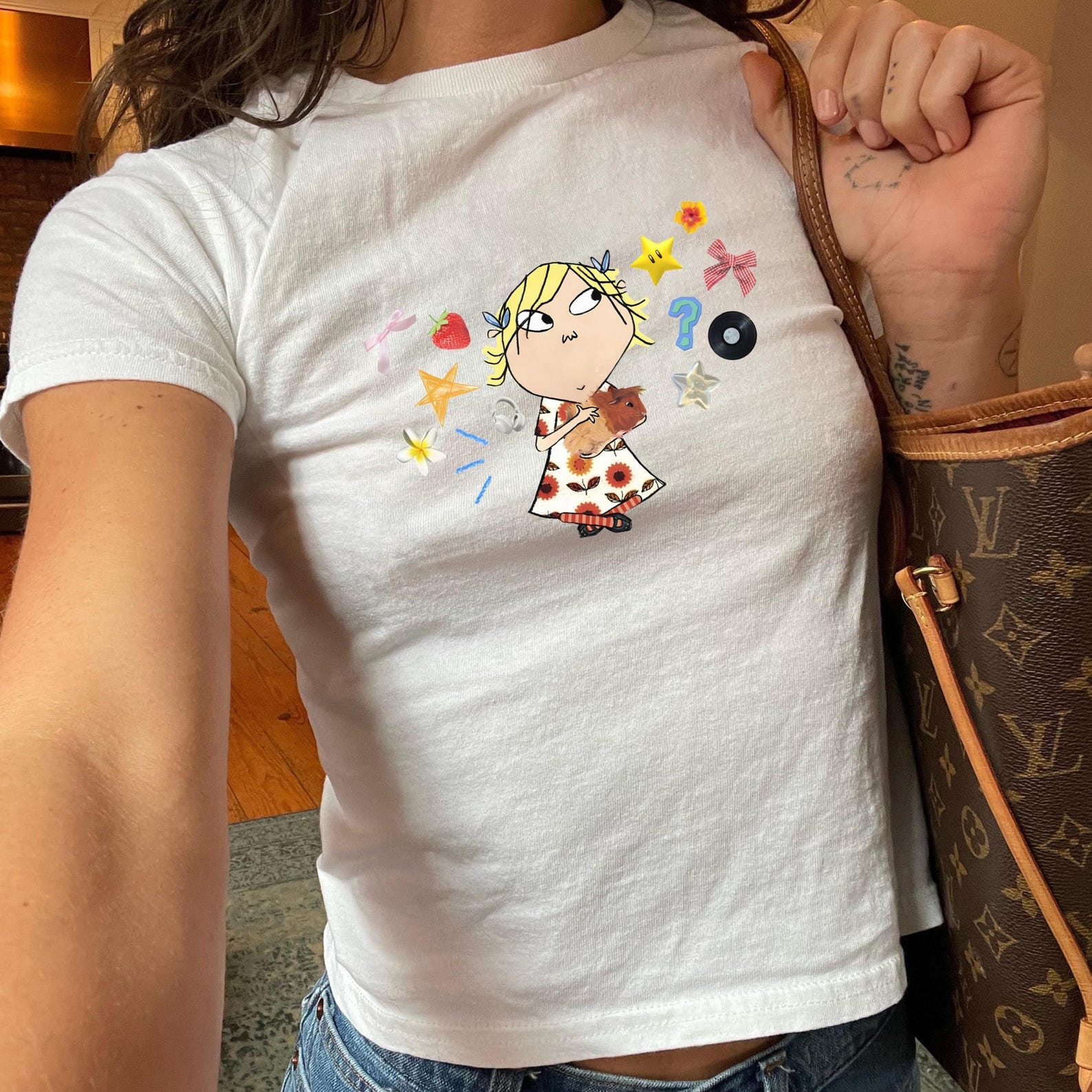 2000s Cartoon Nostalgia Shirt - S Tv Show Retro Tee, Graphic Charlie And Lola Y2k Baby Tee