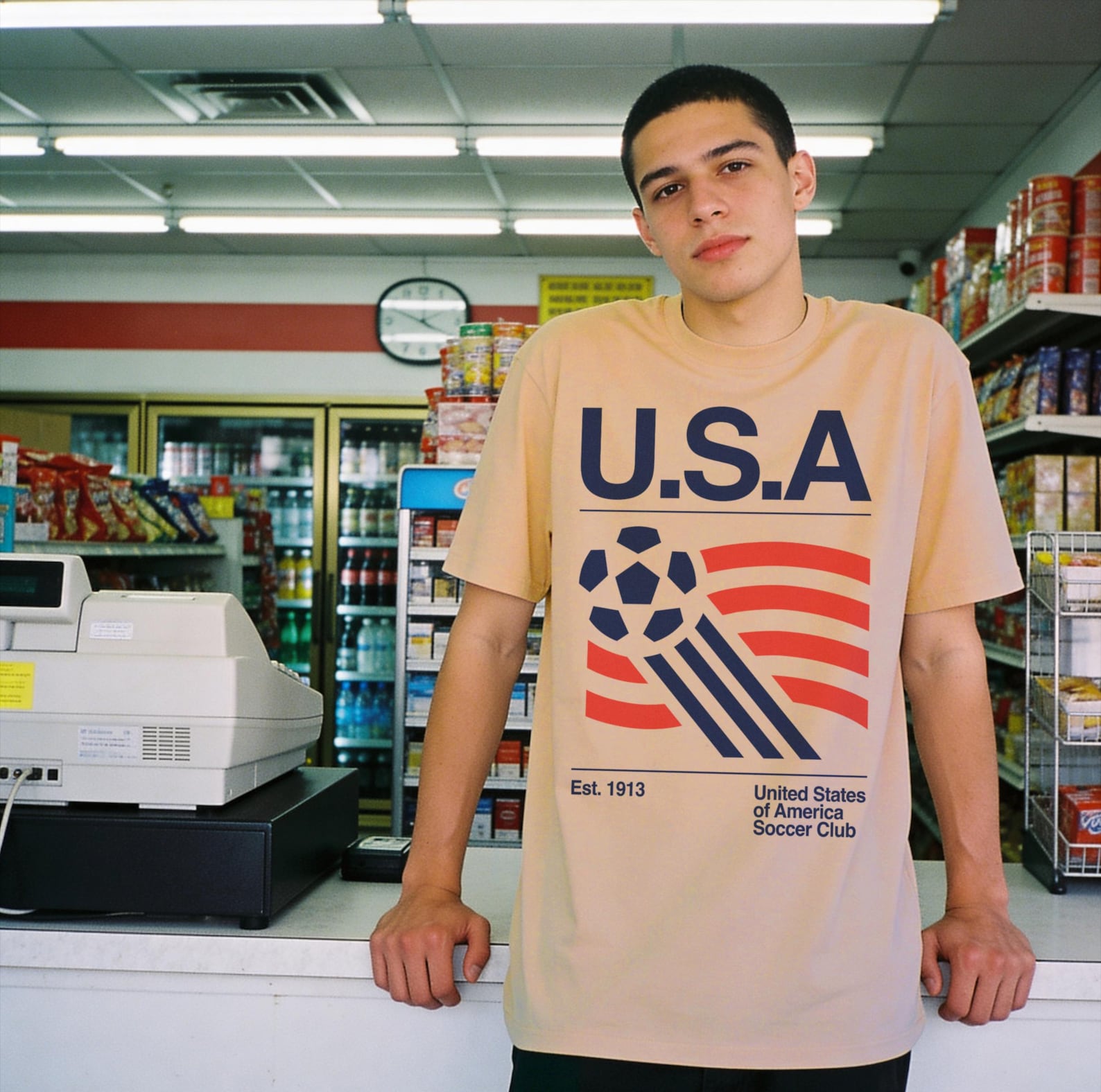 Alternative view of 90s United States Shirt, Retro Usa Team Graphic Tee