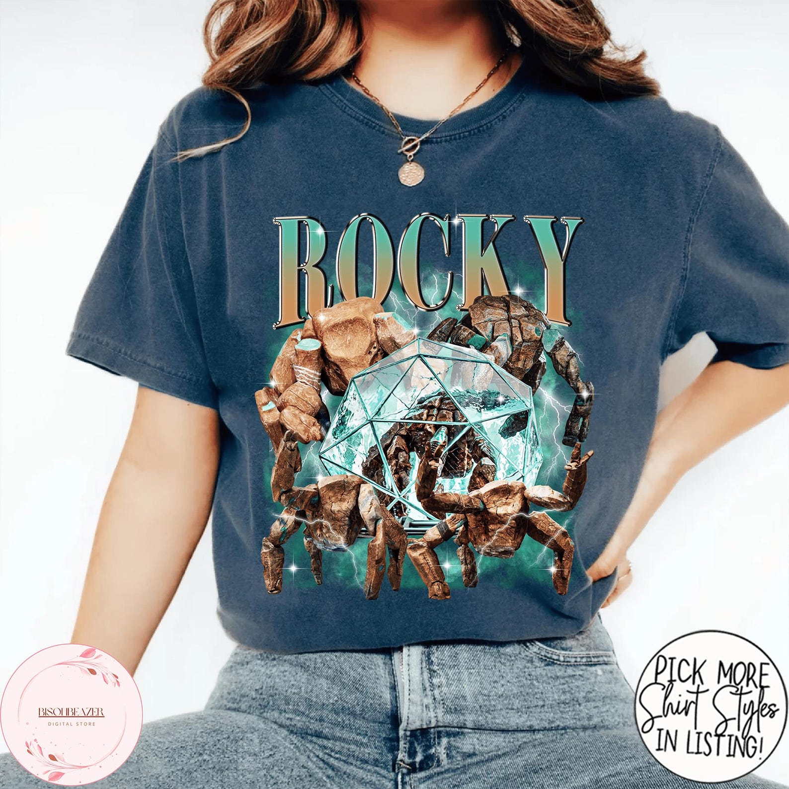 Rocky Project Hail Mary Movie Vintage Bootleg 90s Shirt, Sci-fi Space Novel Fan Tee, Funny Nerd Book Lover Graphic T-shirt - Image 3