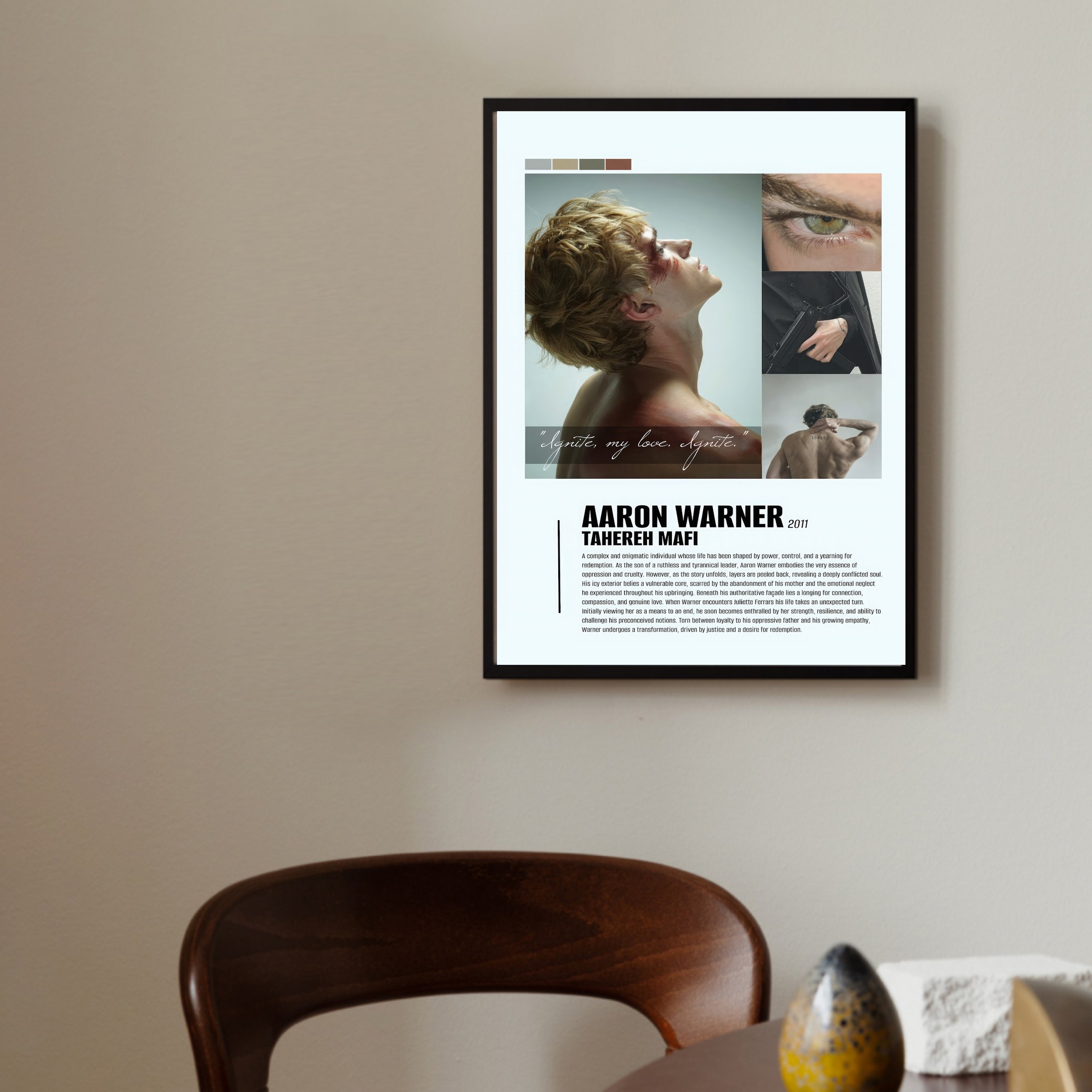 Aaron Warner Signature Character Unframed Poster - Shatter Me Series Fan Art Print - Booktok Trending Aesthetic Wall Decor - Gift For Fantasy Book Lovers - Image 7