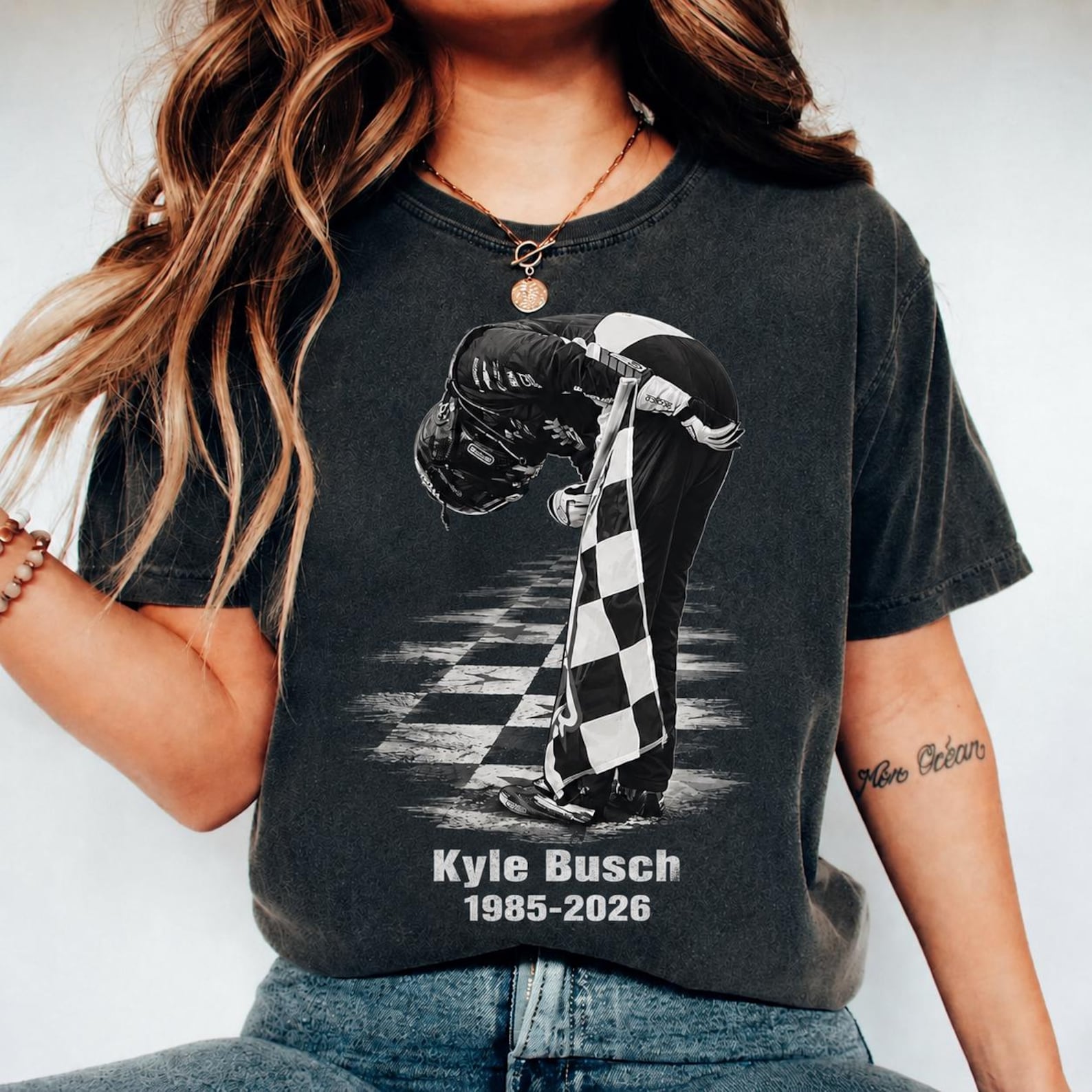 Comfort Colors Kyle Busch Tribute Shirt, Rowdy Legend Memorial Tee, Rip Rowdy Shirt, Vintage Car Racing Tribute Top.