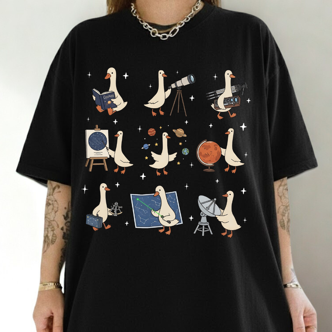 Silly Goose Astronomy Shirt - Funny Astronomer Gift, Space Lover Tee, Science Teacher Cosmos Shirt