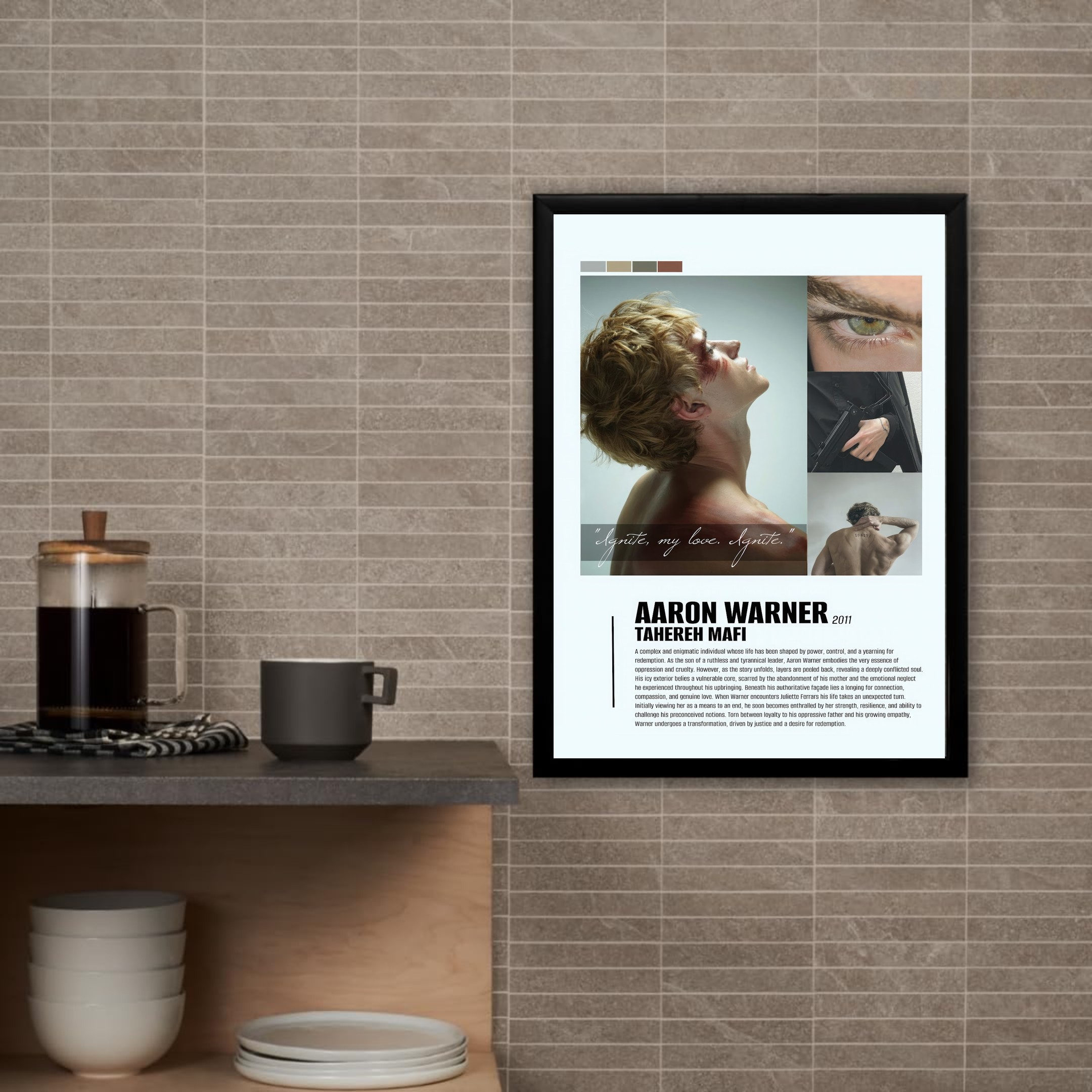 Aaron Warner Signature Character Unframed Poster - Shatter Me Series Fan Art Print - Booktok Trending Aesthetic Wall Decor - Gift For Fantasy Book Lovers - Image 6